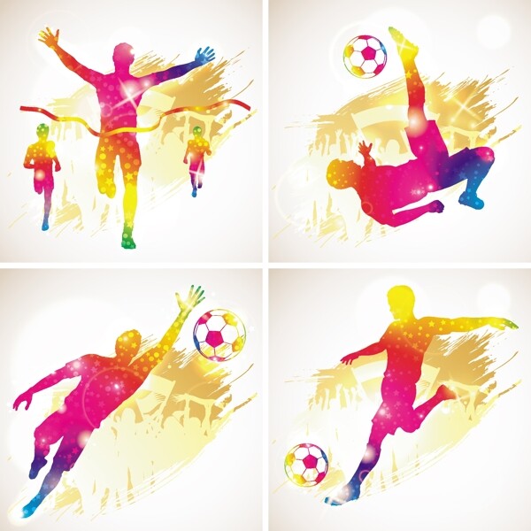 世界杯足球主题插图