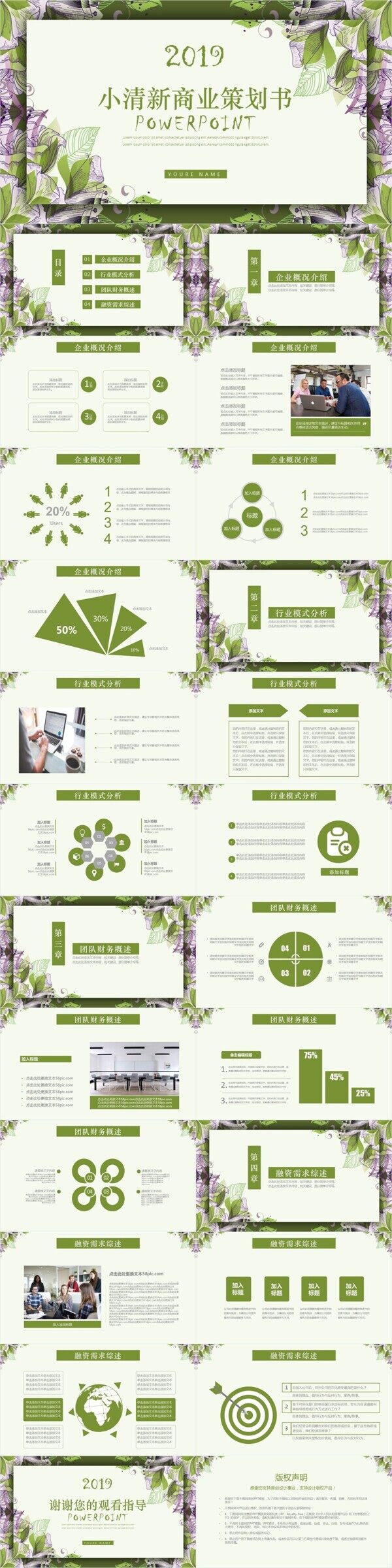 商業(yè)策劃書創(chuàng)業(yè)項(xiàng)目融資計(jì)劃小清新ppt