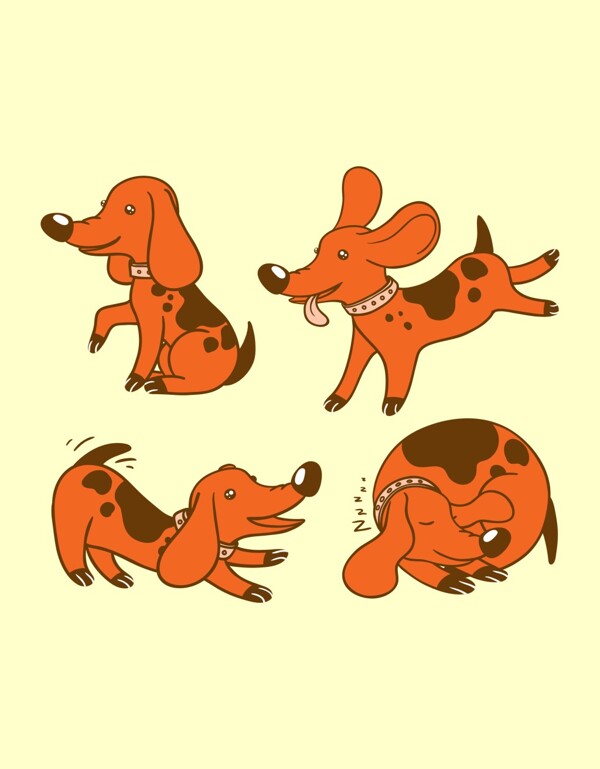 卡通動物狗