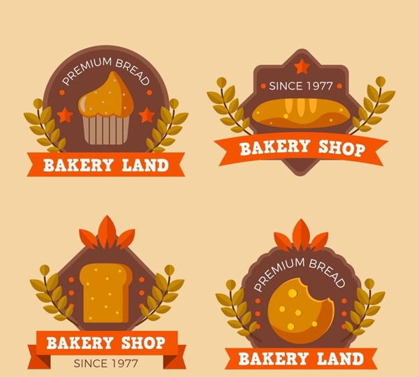 面包店标签设计图片