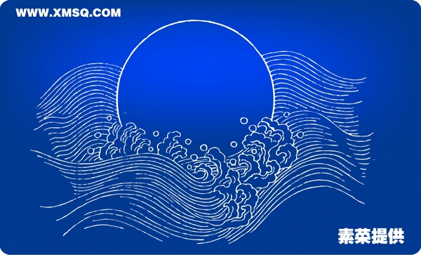 中秋月矢量圖下載