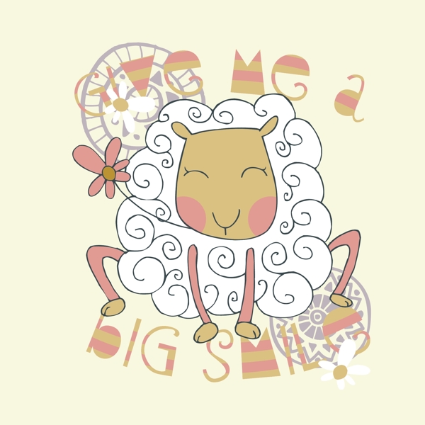 印花矢量圖T恤圖案圖文結(jié)合可愛卡通動物免費素材