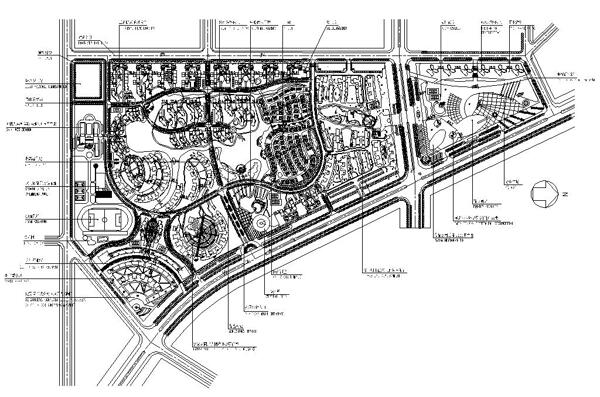 超大型住宅区规划总图平面图