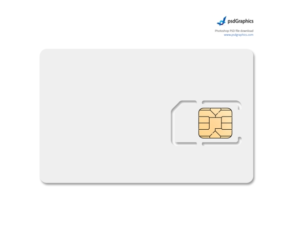 blanksimcard空白sim卡psd素材