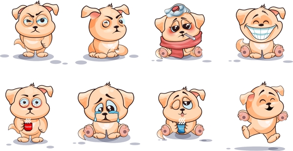 小狗宠物动物园卡通动物表情包