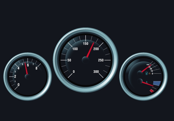晚上開車向量