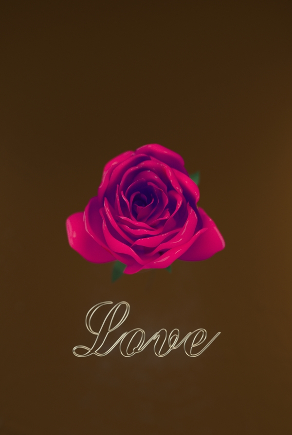 浪漫的情人节玫瑰花背景