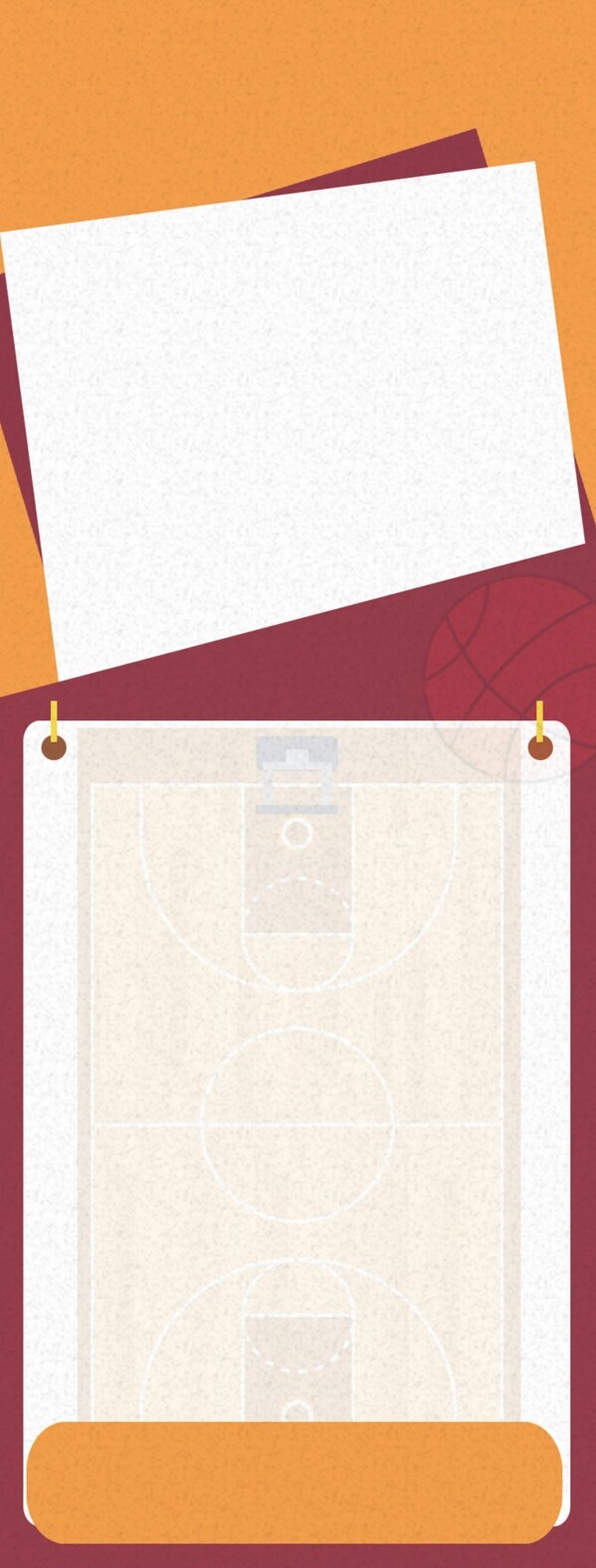 篮球纸张背景板