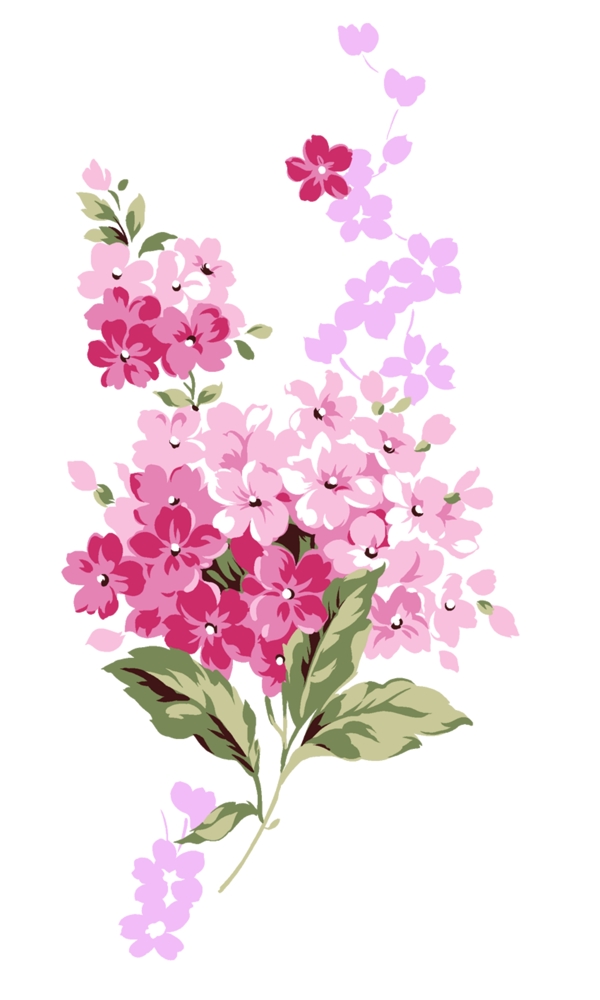 水彩花