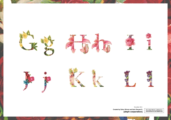 外國(guó)花紋字母