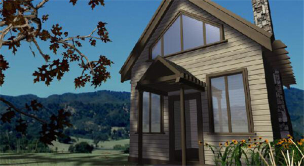 自然房屋游戏模型