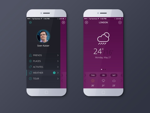 iOS7天氣應用