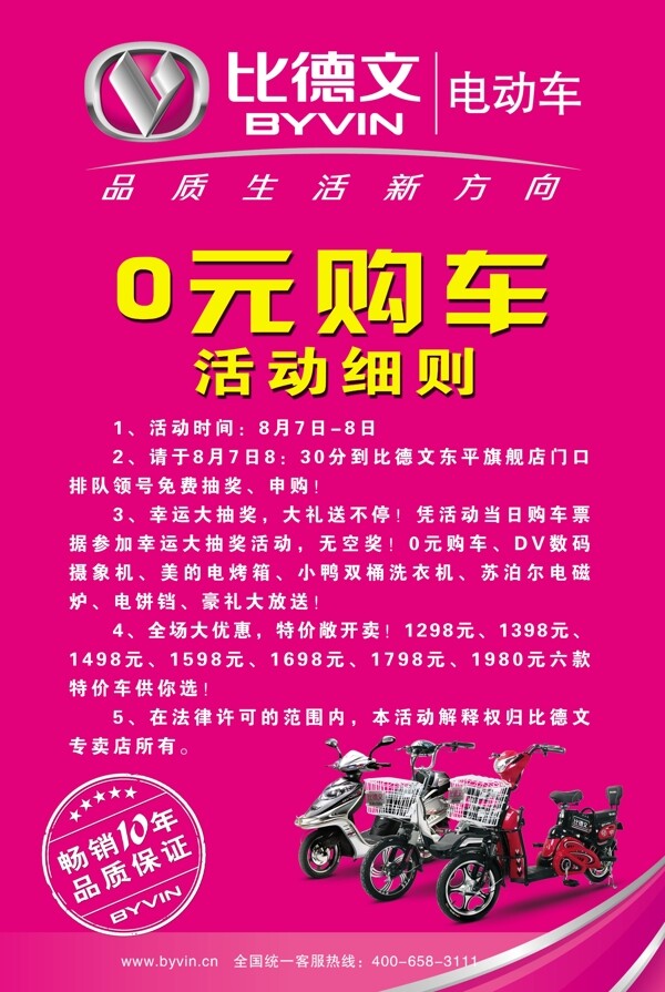比德文電動車圖片
