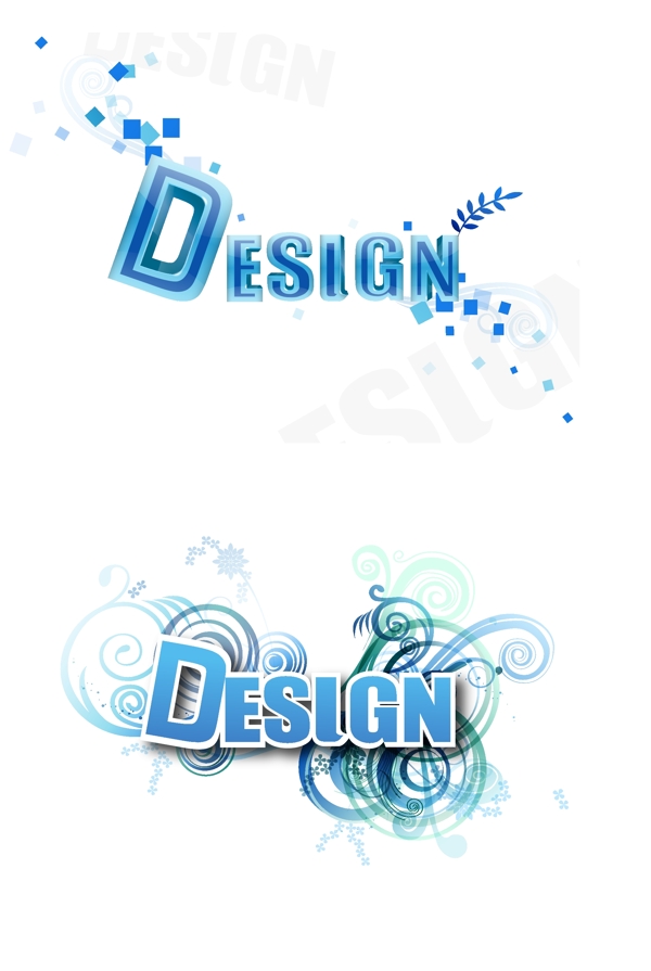3D字體設計矢量