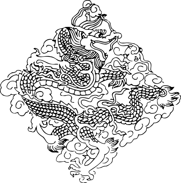 清代吉祥紋龍圖片