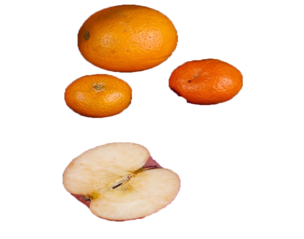 橙色的大橘子甜脆苹果