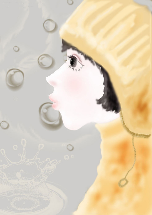 位圖人物女人插畫抽象免費(fèi)素材