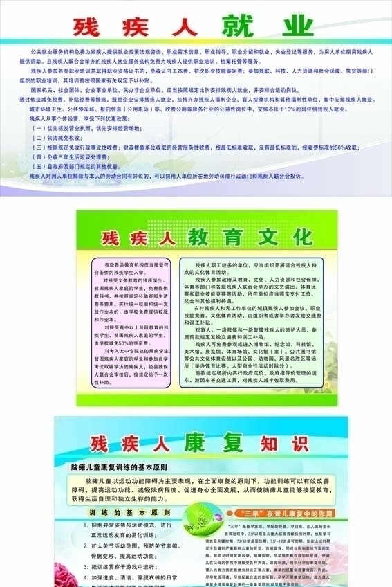 残联康复知识宣传栏图片