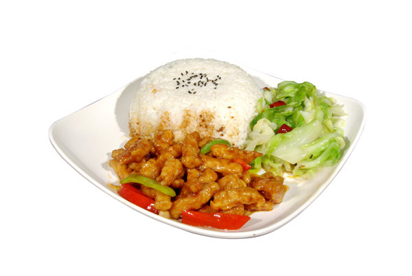 溜肉段蓋澆飯圖片