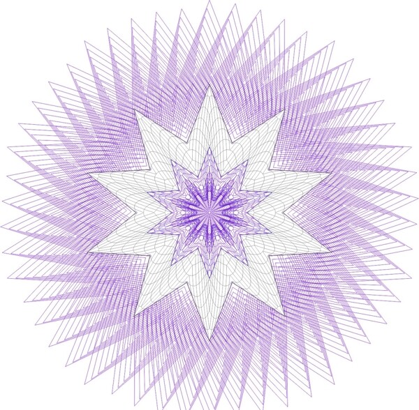 防偽底紋團(tuán)花線(xiàn)