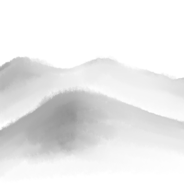 原創(chuàng)手繪水墨風(fēng)景可商用元素山
