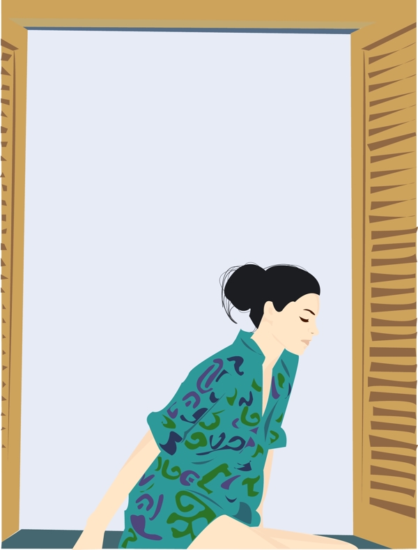 韓國矢量人物素材