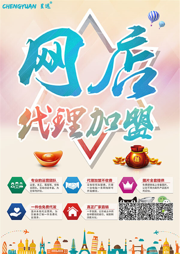 網(wǎng)店加盟宣傳單