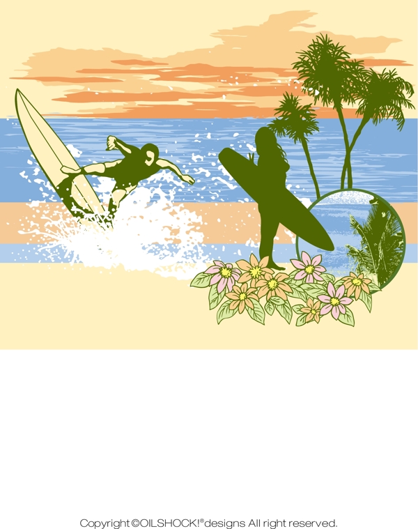 海邊滑板