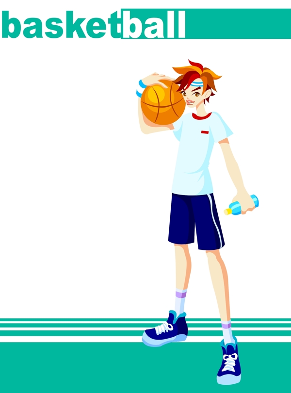 韓國運動男孩矢量圖82