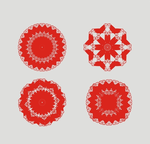 矢量傳統(tǒng)花紋圖案