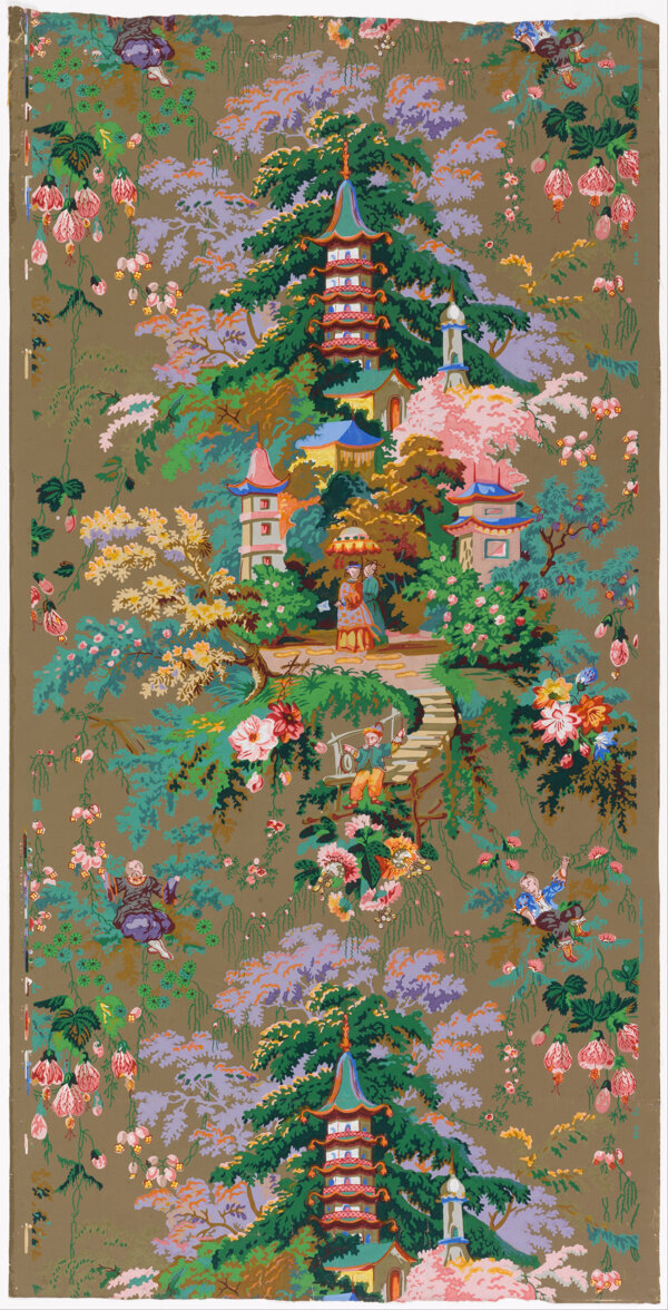 油畫天塔圖片