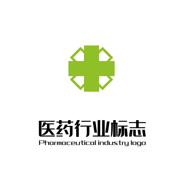 简约几何医药logo