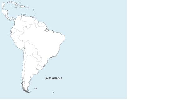 南美国地图矢量