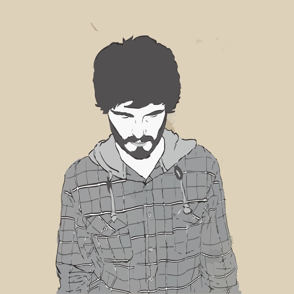 印花矢量圖人物男人男裝免費(fèi)素材