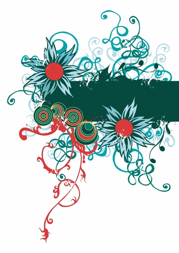 歐美花紋4426矢量EPS