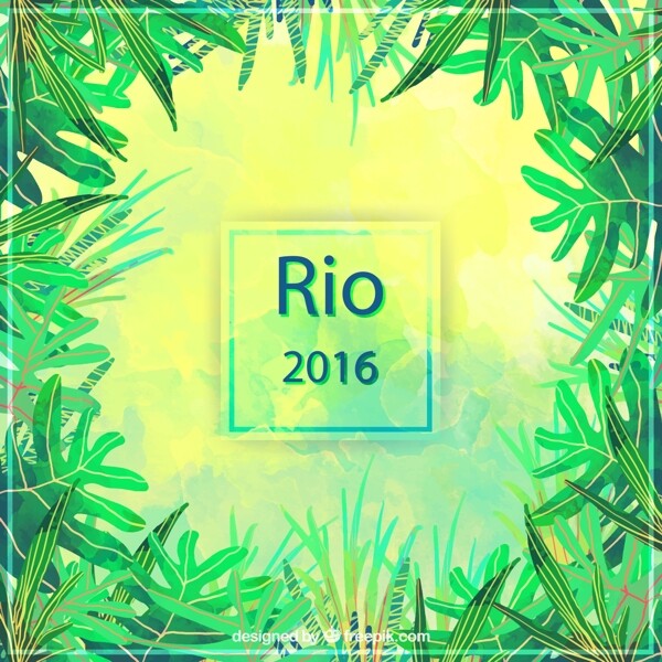 清新植物背景