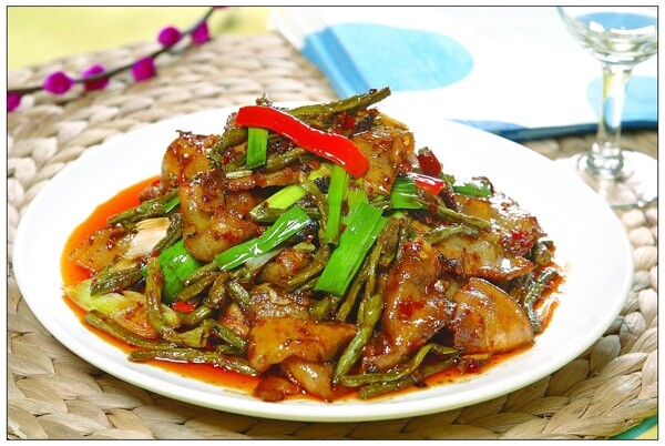 干豆角回鍋肉圖片