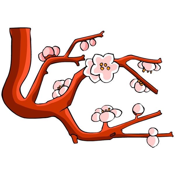 花卉古典插畫