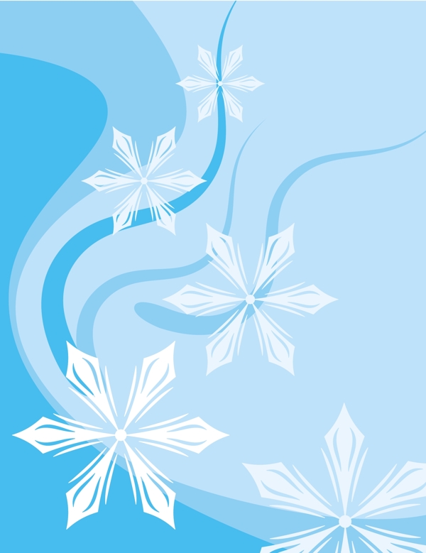 雪花絲帶設(shè)計圖案