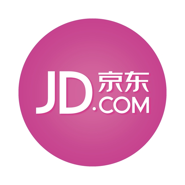 粉色渐变JD京东购物AppLOGO图标