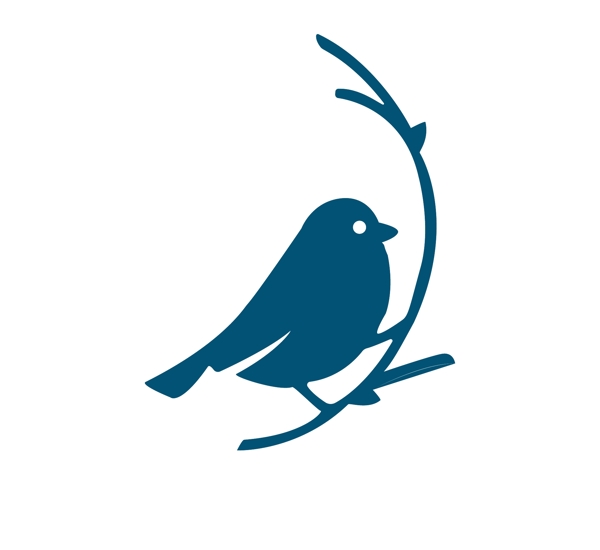 小鸟树枝图标logo图片