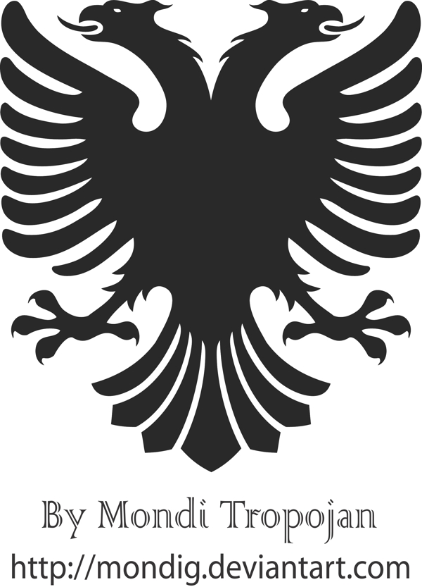 阿尔巴尼亚向量的鹰