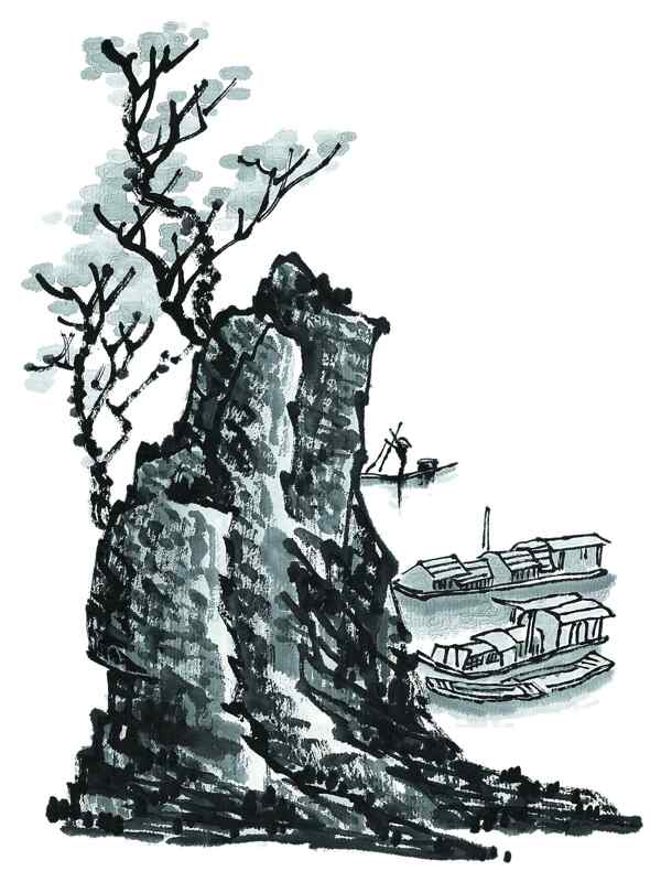水墨山水畫圖片
