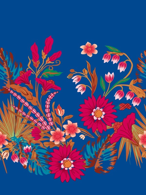 定位花數(shù)碼印花印花圖案