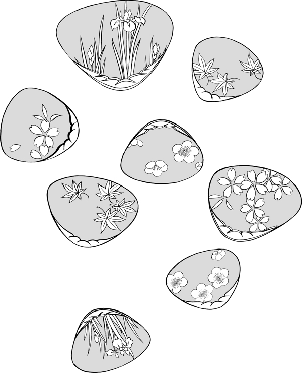 石苔白描