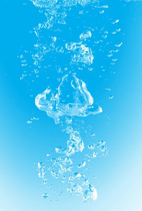 蓝色水泡泡图片