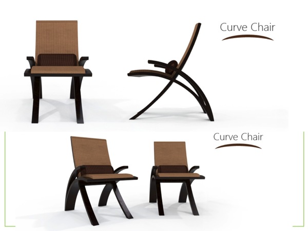 曲线的椅子