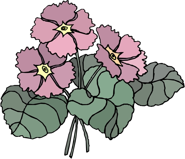 花朵花草鮮花矢量EPS格式1478