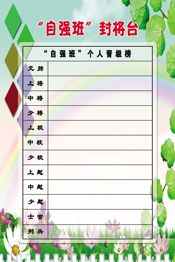 班級(jí)光榮榜圖片