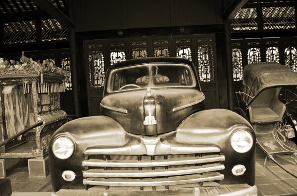 古代汽車(chē)攝影素材圖片
